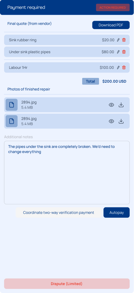 Payment required